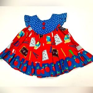 Eleanor Rose Alphabet School Dress Size 6M